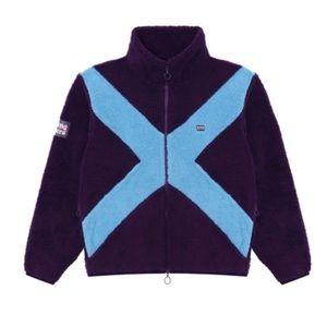 Rowing Blazers Saltire Deep Pile Sherpa Jockey Fleece NWT